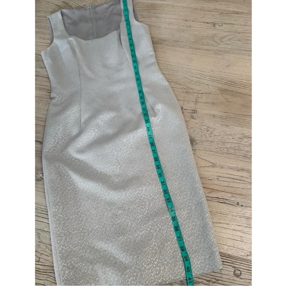 Dolce & Gabbana Silver Jacquard Dress Rare 1990s – Size 44 - Picture 11 of 16